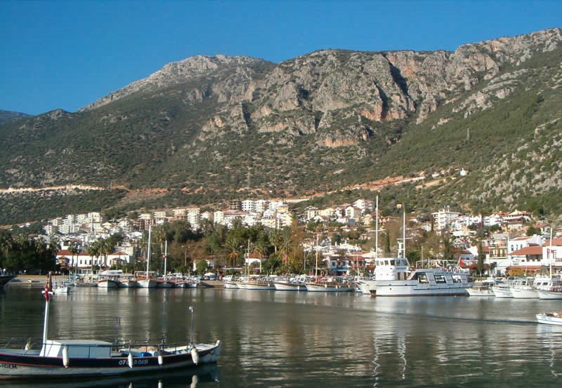 Taurus Mountains behind Kaş Town